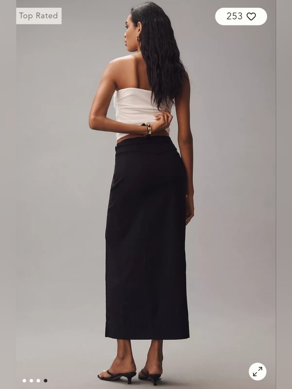 By Anthropologie Belted Column Maxi Skirt: Magic Fabric Edition 🌸 Size XL - Picture 4 of 10